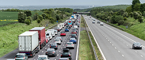 Stau auf der Autobahn Stau auf der Autobahn