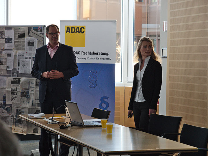 Vortragsabend zum Thema Diesel mit (v.l.) Dr. Roman Suthold und Gabi Schön
