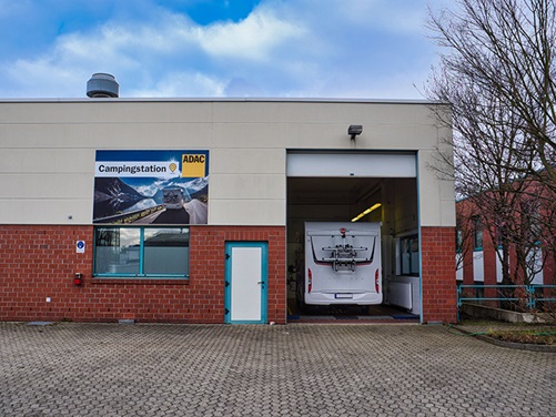 Die ADAC Campingstation in Hürth bei Köln