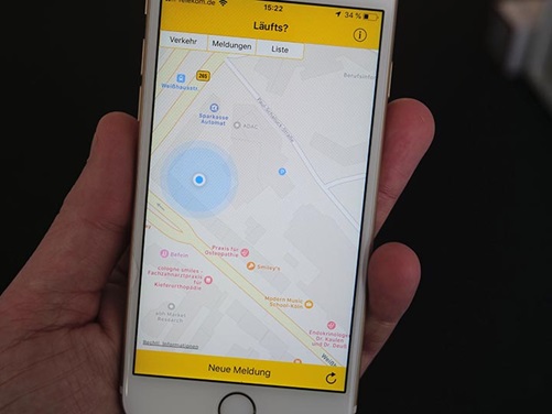 Die App "Läuft's" des ADAC in NRW