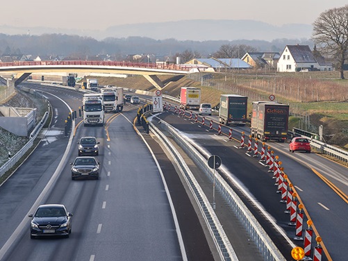Baustelle der neuen Nordumgehung der A30 bei Bad Oeynhausen