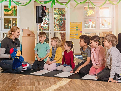 Aufgepasst mit ADACUS“ ist ein kostenfreies Verkehrserziehungsprogramm der ADAC Stiftung