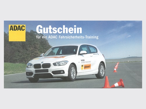 Gutschein ADAC Fahrsicherheitstraining Gutschein ADAC Fahrsicherheitstraining