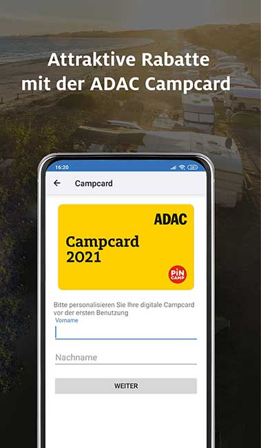 ADAC Camping- und Stellplatzführer App