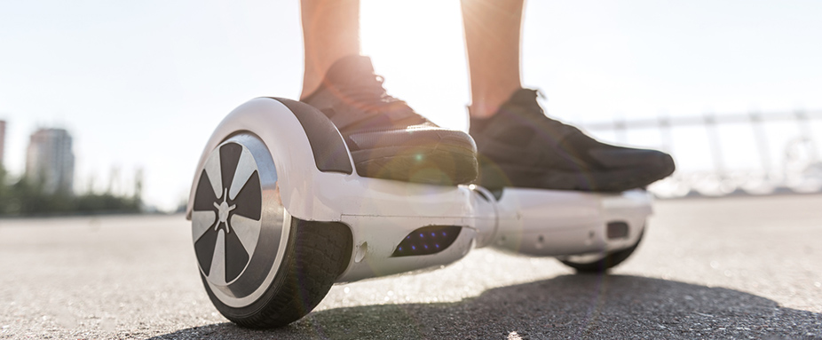 Weißes Hoverboard