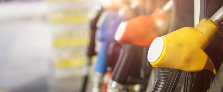 Zapfsäulen an der Tankstelle