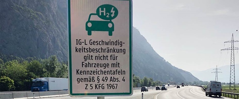 Ig-L Schild Elektroauto Wasserstoffauto