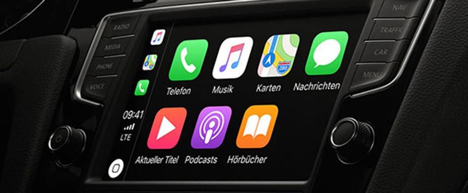 Android Auto, Apps auf Display im Auto