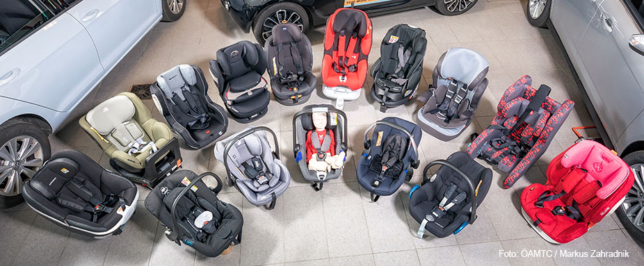 Kindersitz Test Übersicht Vogelperspektive