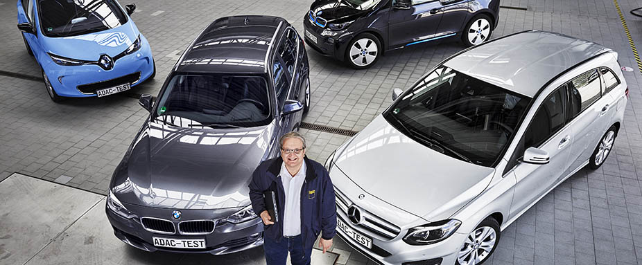 Datenstroeme Auto Test BMW 320d Renauld Zoe BMW i3 Mercedes B-Klasse