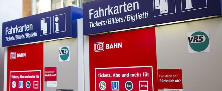 Fahrkartenautomat der Deutschen Bahn