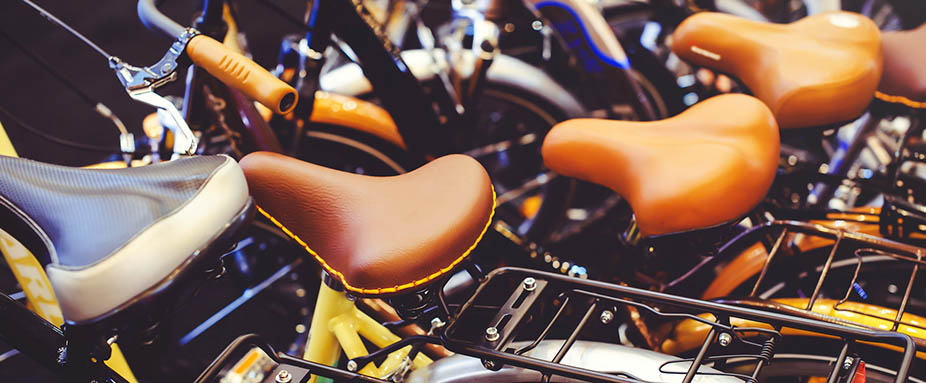 Fahrradsattel gebrauchter Fahrräder