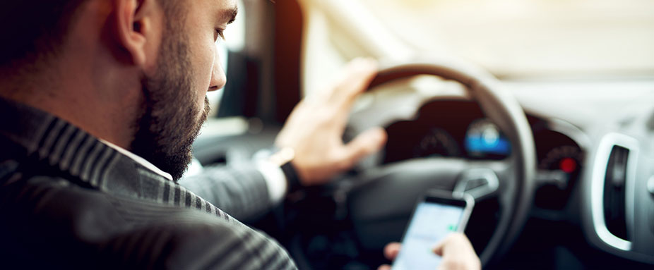 Ablenkung, Handy, Smartphone, Steuer
