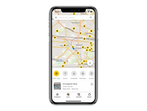 ADAC Trips Infoauswahl