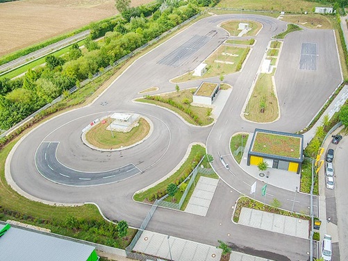 Luftbild der Fahrsicherheitstrainingsanlage Ingolstadt