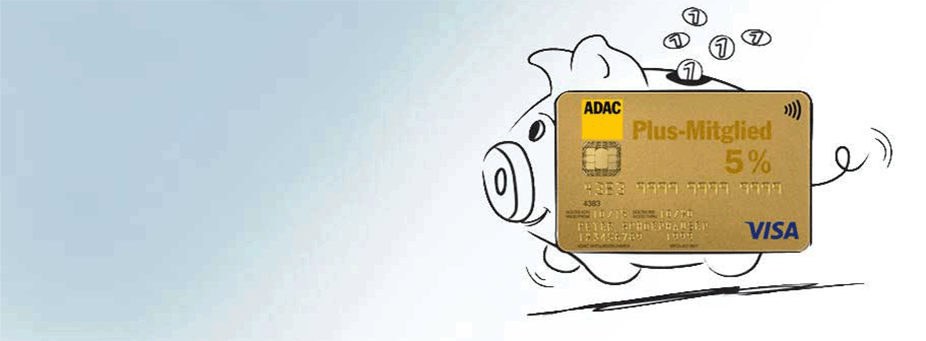 Abbildung Schweinchen Kreditkarte Gold