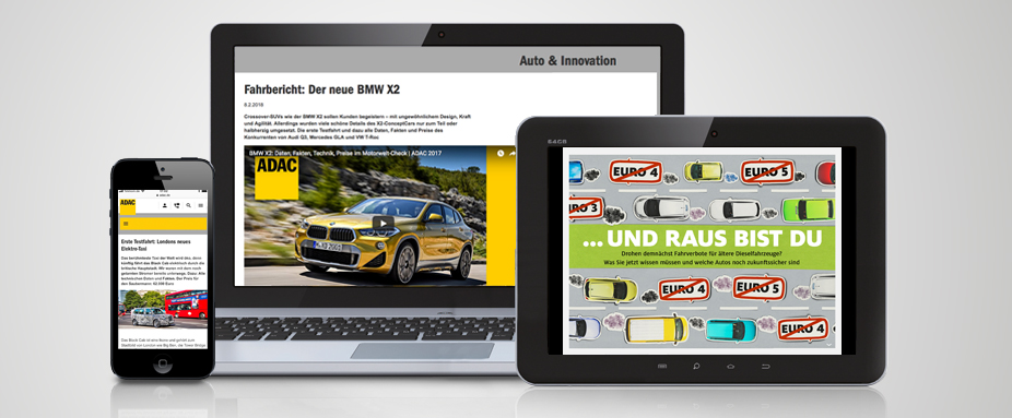 ADAC Motorwelt, Digital, Tablet