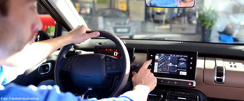 Navigationsgerät, Auto, bedienen, Technik