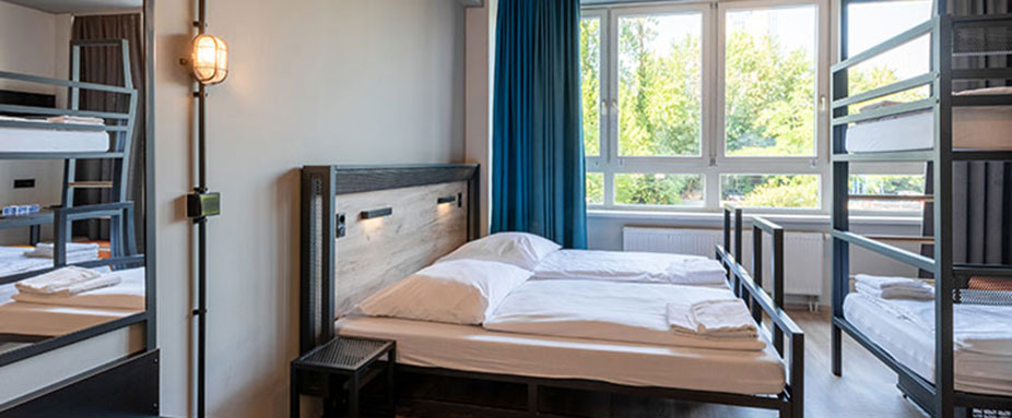 a-und-o-hostel, Bett im Hotelzimmer