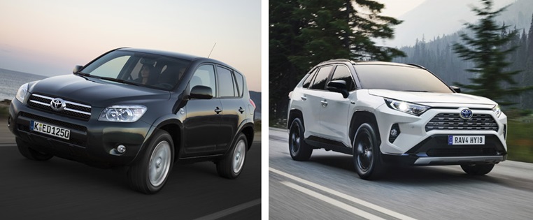 10yearschallenge Toyota Rav4
