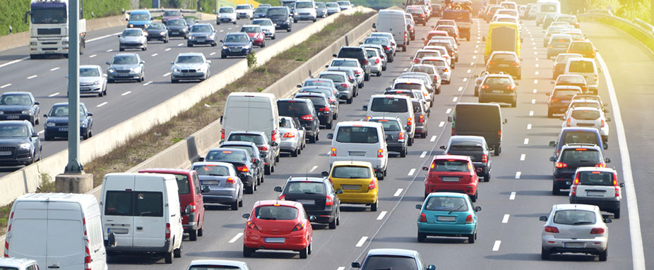 Stau auf einer Autobahn