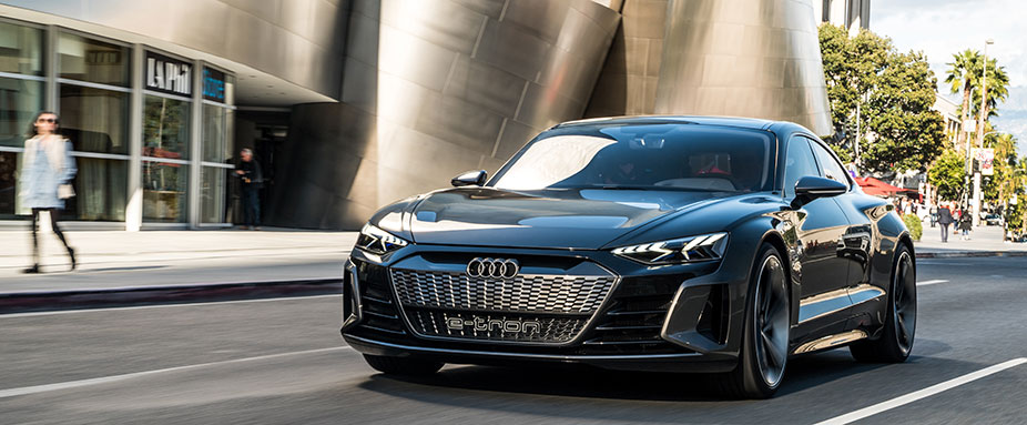Audi e-tron GT Concept auf Testfahrt in Los Angeles