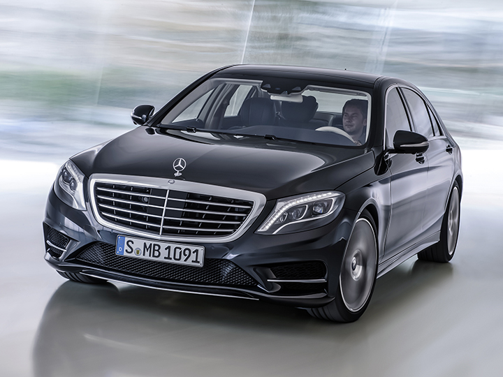 Mercedes Benz S350 Seitenansicht