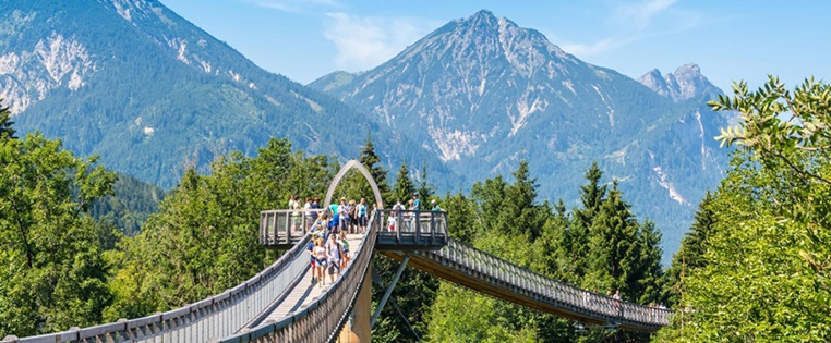 Baumkronenweg Ziegelwies in Füssen Bayern