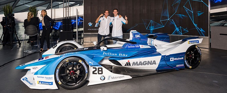 BMW Formel E mit Fahrern