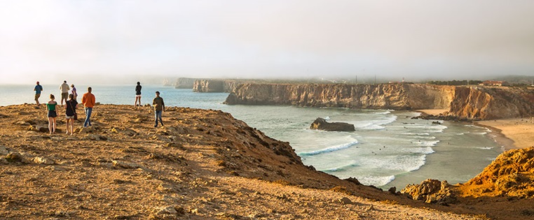Die Steilküste bei Sagres in Portugal
