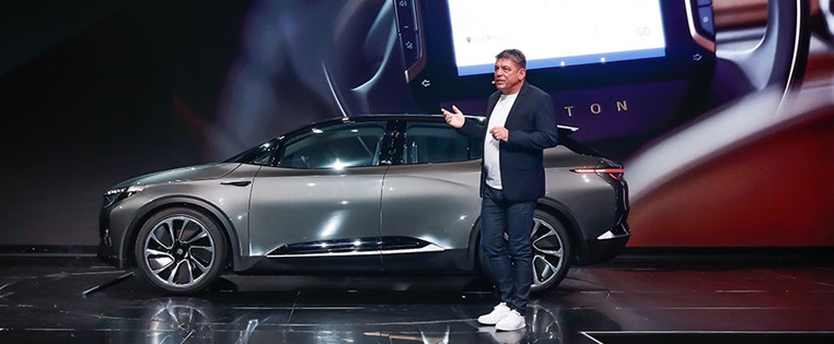 Byton-Chef Carsten Breitfeld auf der CES 2018 in Las Vegas