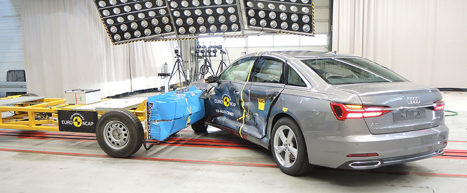 Der Audi A6 beim Euro NCAP Crashtest 2018