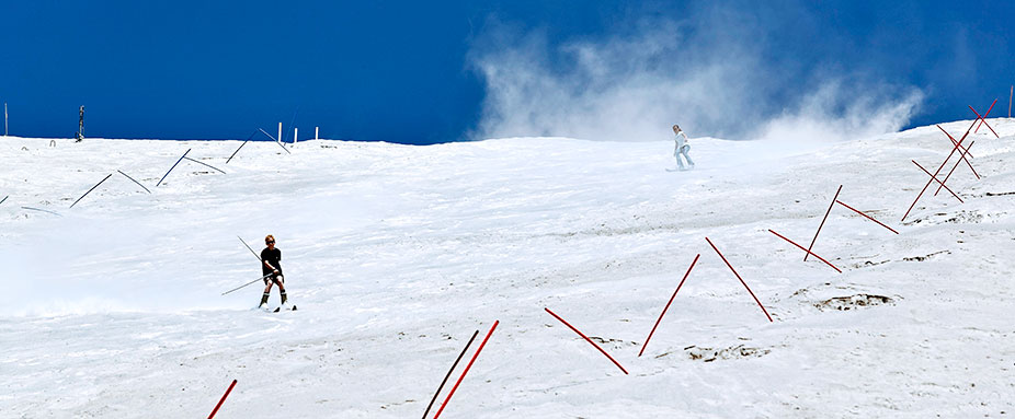 Skifahren in Deutschland in der Hirschau