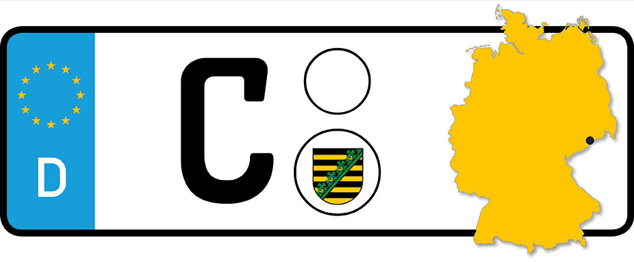 Das Kennzeichen von Chemnitz