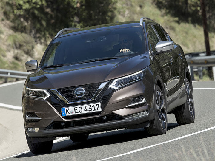 Frontansicht des Nissan Qasqai