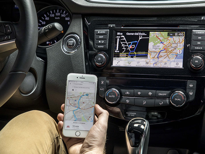 Navigation mit dem Nissan Qasqai