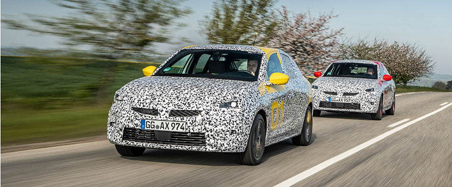 Der neue Opel Corsa 2019 noch abgedeckt