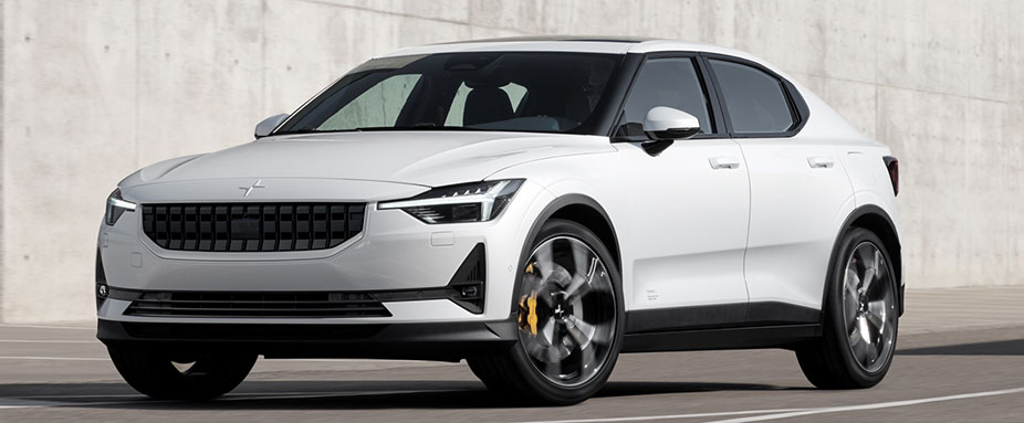 Elektroauto Polestar 2 von schräg vorne