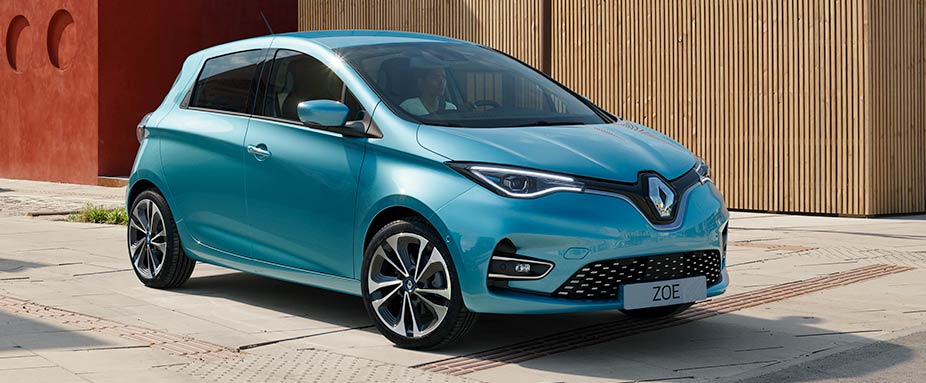 Seitenansicht des Renault Zoe