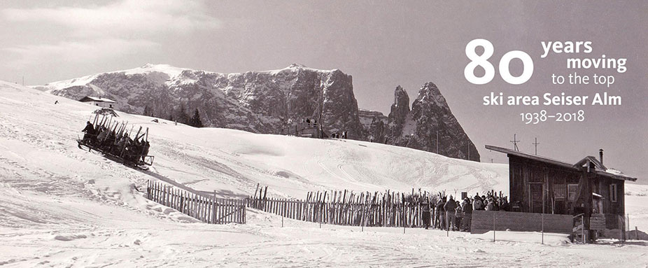 Historisches Foto vom Skigebiet