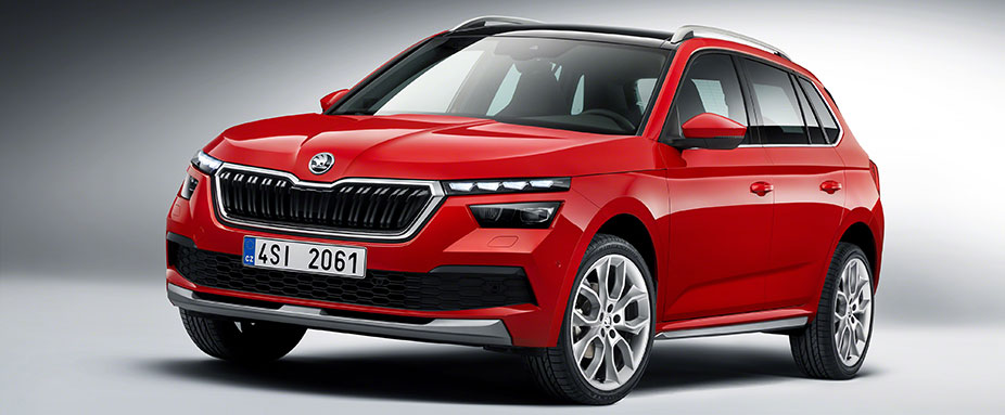 Skoda Kamiq schräg von vorne