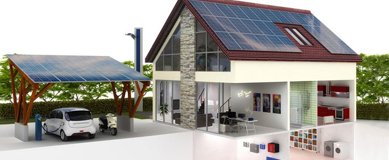 Querschnitt eines smart homes