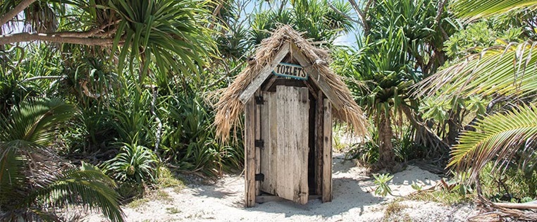 Klöhäuschen am Strand