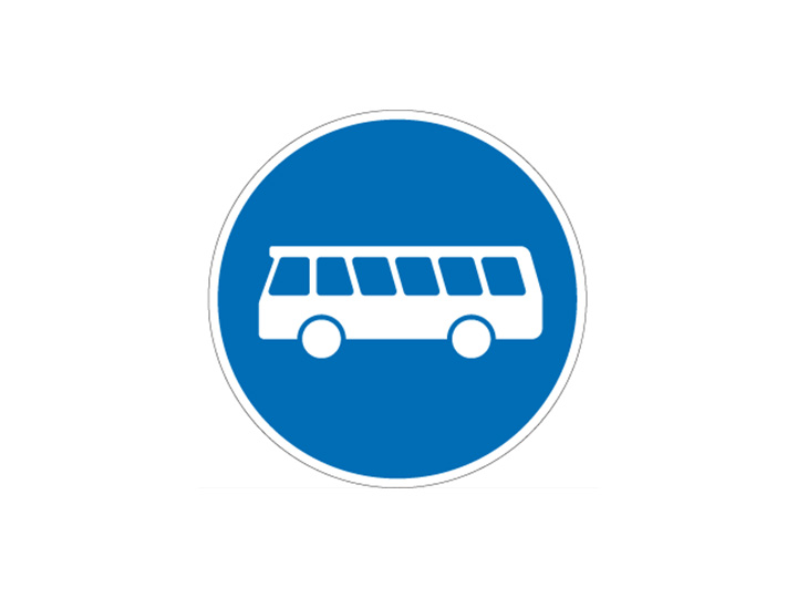 Verkehrszeichen: Bussonderfahrtstreifen