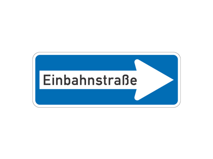 Verkehrszeichen: Einbahnstraße