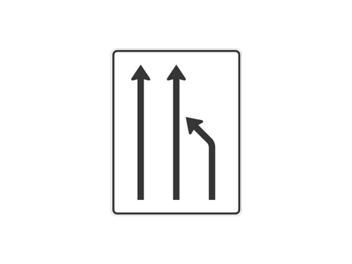 Verkehrszeichen: Einengung