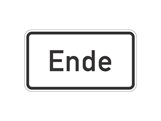 Verkehrszeichen: Ende Verkehrszeichen
