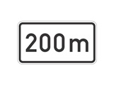 Verkehrszeichen: Entfernungsangabe