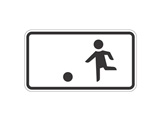 Verkehrszeichen: Erlaubter Spielbereich