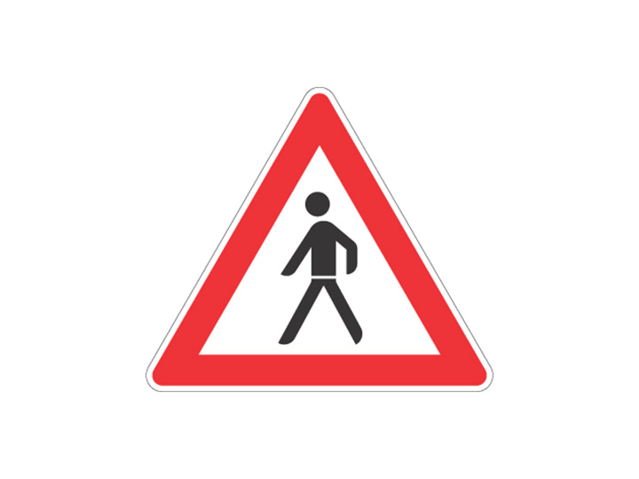 Verkehrszeichen: Fußgänger